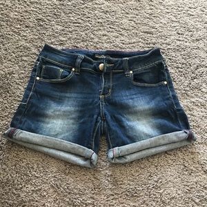 Denim shorts